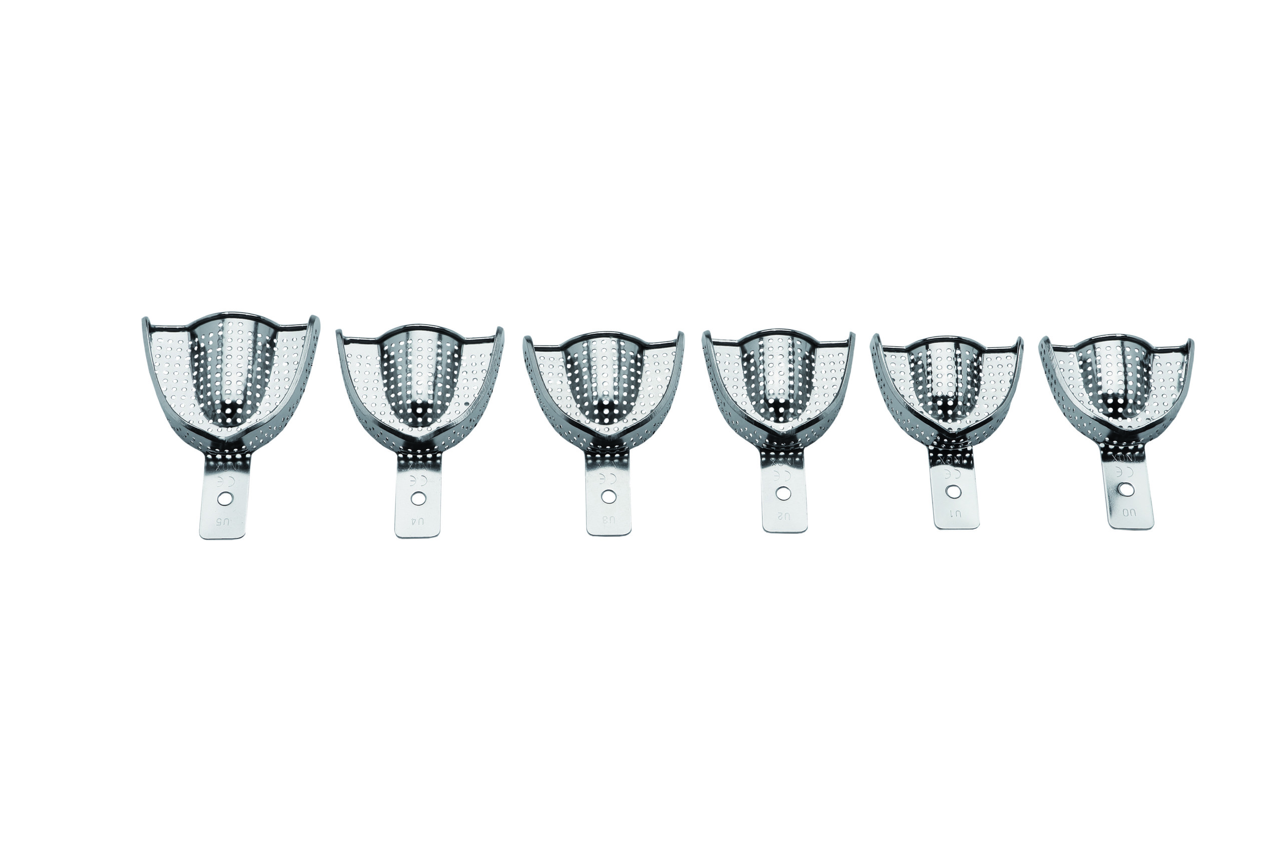 MR UPPER - Stainless Steel Perforated Impression Trays with Retention Rim